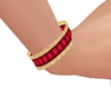 RUBY  Solid Gold Bangle