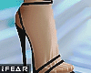 ♛Sia Black Sexy Heels