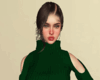 Winter green dress