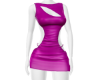 Pink Leather Mini Dress