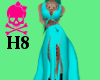 !H8 Vixen-Teal-Dress