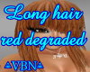 Long hair red degraded