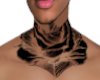 rose neck tattoo