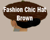 Fashion Chic Hat Brown