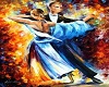 couple dance mural