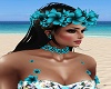 Spg Blue Earings/Choker