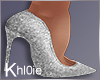 K NYE Silver heels