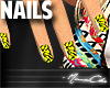 ▲| Yel. Crackle Nails