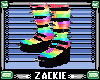 rainbow spike boots m