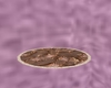 Round copper design rug