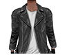Gray Leather Jacket (M)