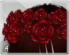A| Red Glitter Hair Rose