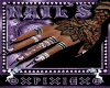 light purple nails,tat &