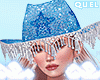 Blue Hat Cowgirl