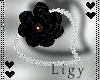 LgZ-Ailis Black Earring