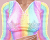 E* Popstar Rainbow Top
