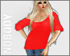 . Bright Baggy Red Tee !