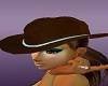 (MS)~BRG~Cowgirl Hat Whi