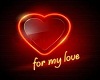 neon red kissing chair