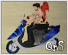 QnS Royal Blue Moped