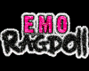 emo rage doll sticker