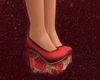 Rose Garnet Rica Heels