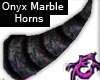 Onyx Marble Demon Horns