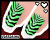 !L Green Zebra Nails