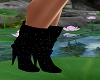 SparklyBlackSuedeBoots