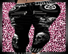 ❤Black SkullStylePants
