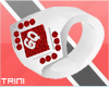 !T! Silver & Red GQ Ring