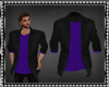 Blck Blazer Purple Shirt
