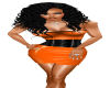 Hot Orange PVC Dress