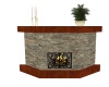 Granite fire place