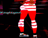 Red white leggings[Kay]