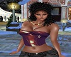 Burgundy Bustier Top