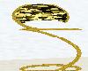 {BA69} Gold heart stool