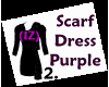 (IZ) Scarf Dress Purple