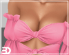 Pink Tie Front Top