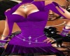 purple mini club dress