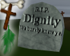 RIP Dignity Tombstone