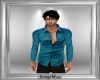 Teal Satin Shirt