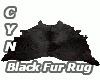 Black Fur Rug