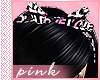 Pink love Headband Bow