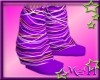 *MzH-Scribble Boot Grape