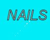 Blue DJ Nails