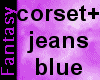 [FW] corset+jeans blue