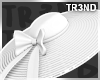 ᵀ White Bow Sun Hat