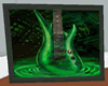 Green Guitar Pic Frame