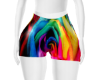 loqt rainbow rose shorts
